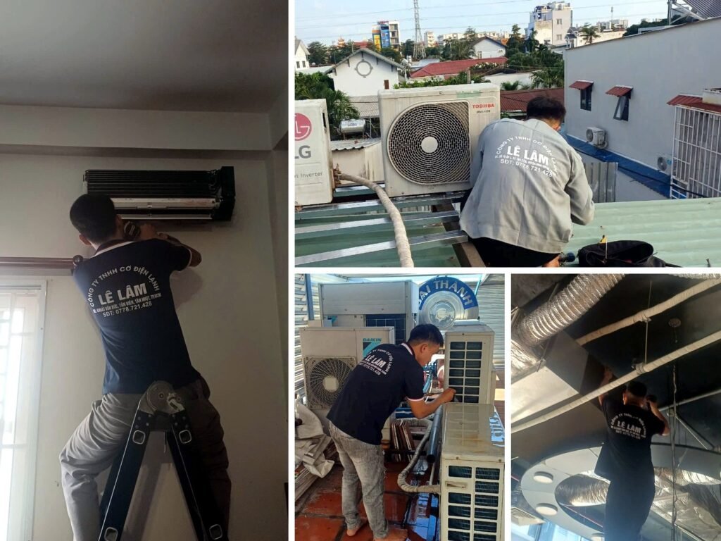 Đội kỹ thuật Điện Lạnh Lê Lâm sửa chữa, vệ sinh, bảo trì máy lạnh tại nhà và công trình